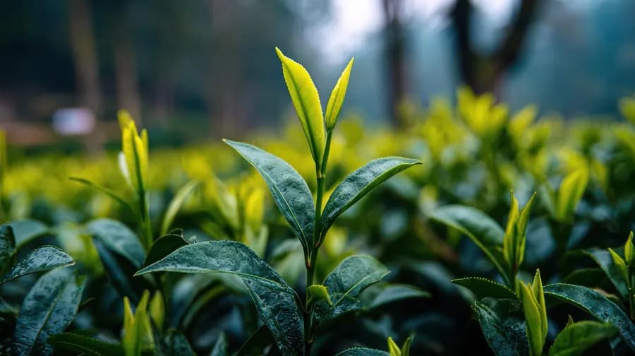 Darjeeling tea leaves